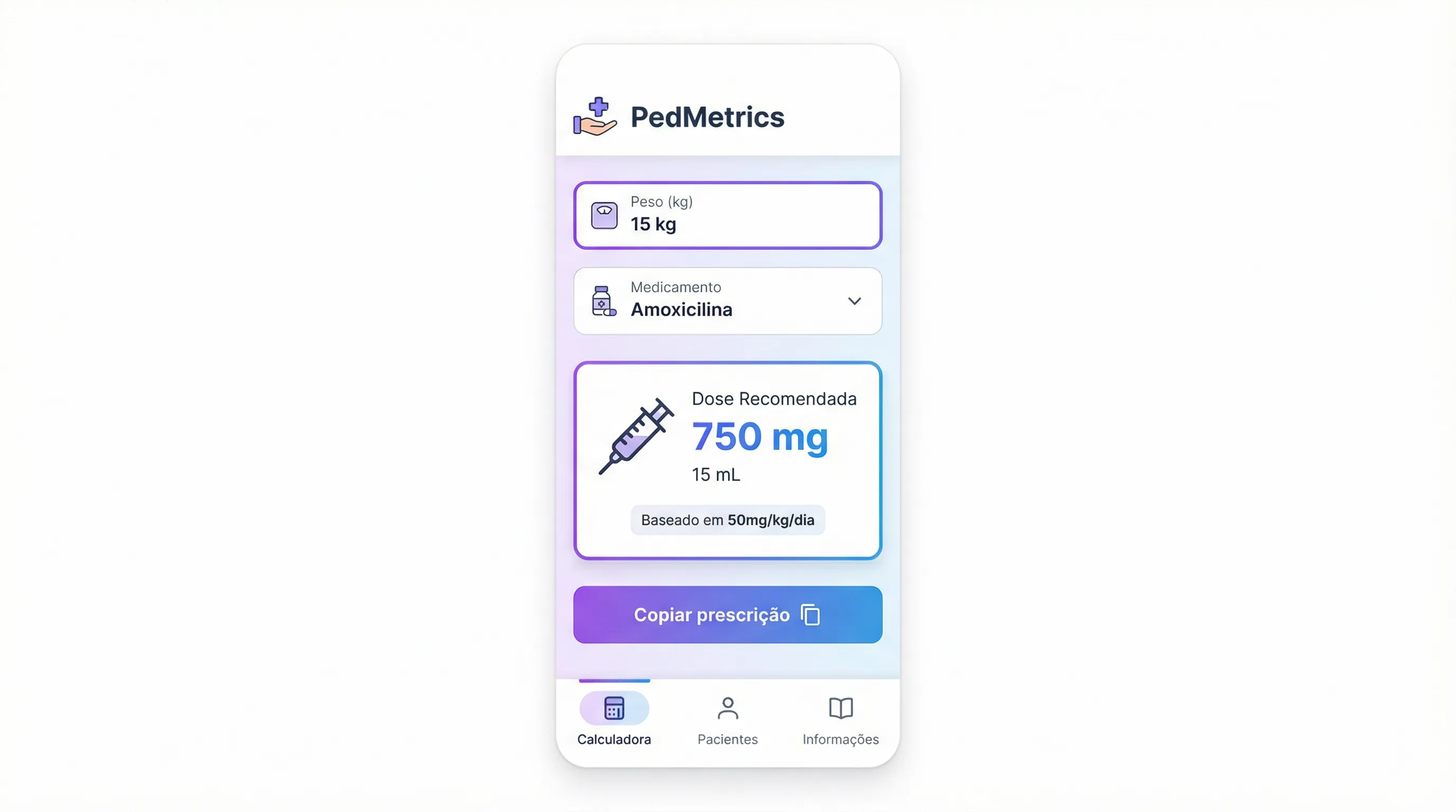 Cálculo de Dose Instantâneo